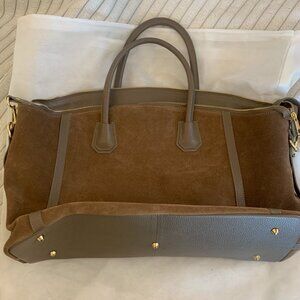Suede Overnight Bag